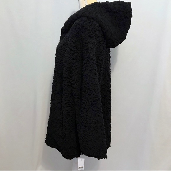 BP NWOT Open Front Sherpa Hooded Cardigan Women S/M - Picture 6 of 12